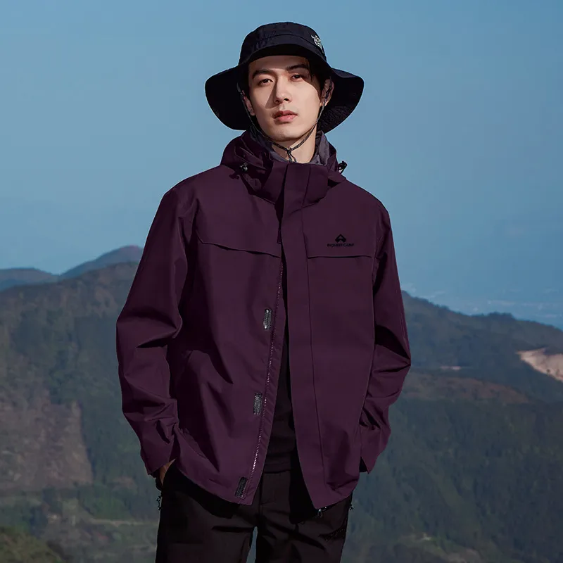 PIONEER CAMP Waterproof, Windproof, Breathable, Abrasion Resistant, Water Repellent Windbreaker Jacket Unisex-37