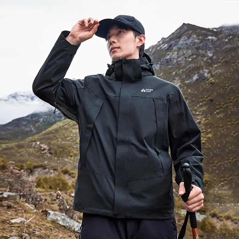PIONEER CAMP Waterproof, Windproof, Abrasion Resistant, Thermal Windbreaker Jacket Unisex-3