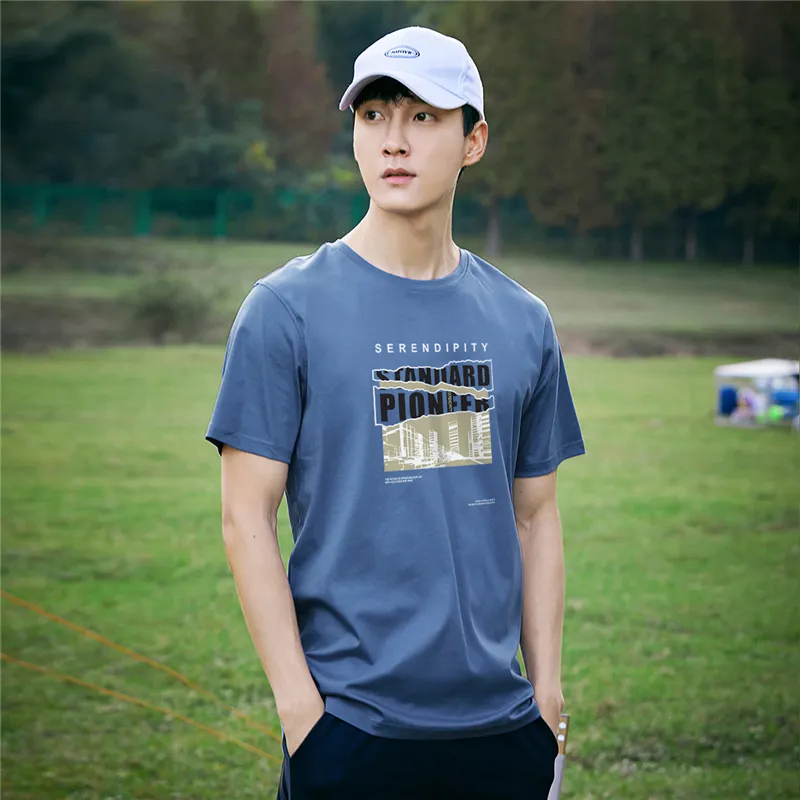 PIONEER CAMP T Shirts Unisex Smoke Blue-2