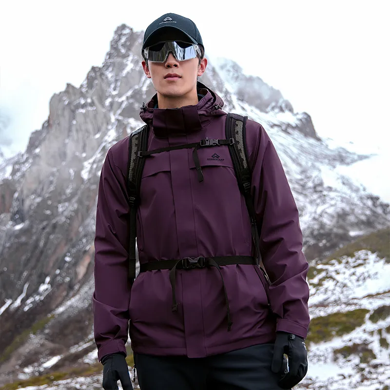 PIONEER CAMP Waterproof, Windproof, Breathable, Abrasion Resistant, Water Repellent Windbreaker Jacket Unisex-36