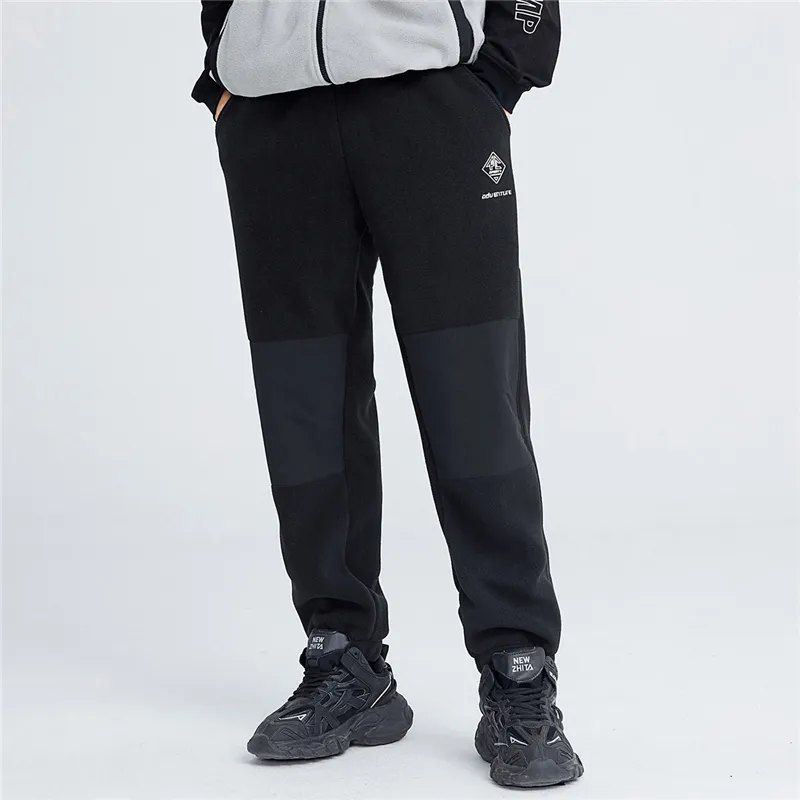 PIONEER CAMP Knitted Sweatpants Unisex Black-4
