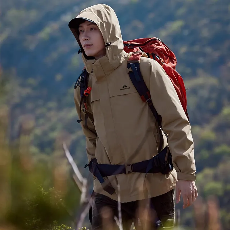 PIONEER CAMP Waterproof, Windproof, Breathable, Abrasion Resistant, Water Repellent Windbreaker Jacket Unisex-20