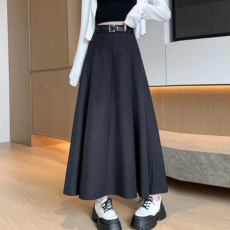 Mu Qingqing Casual Long Skirt Women's-1