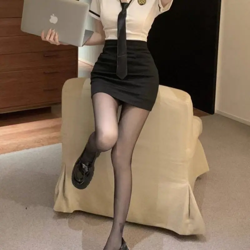 Mu Qingqing Two Piece Skirt Sets Women's-5
