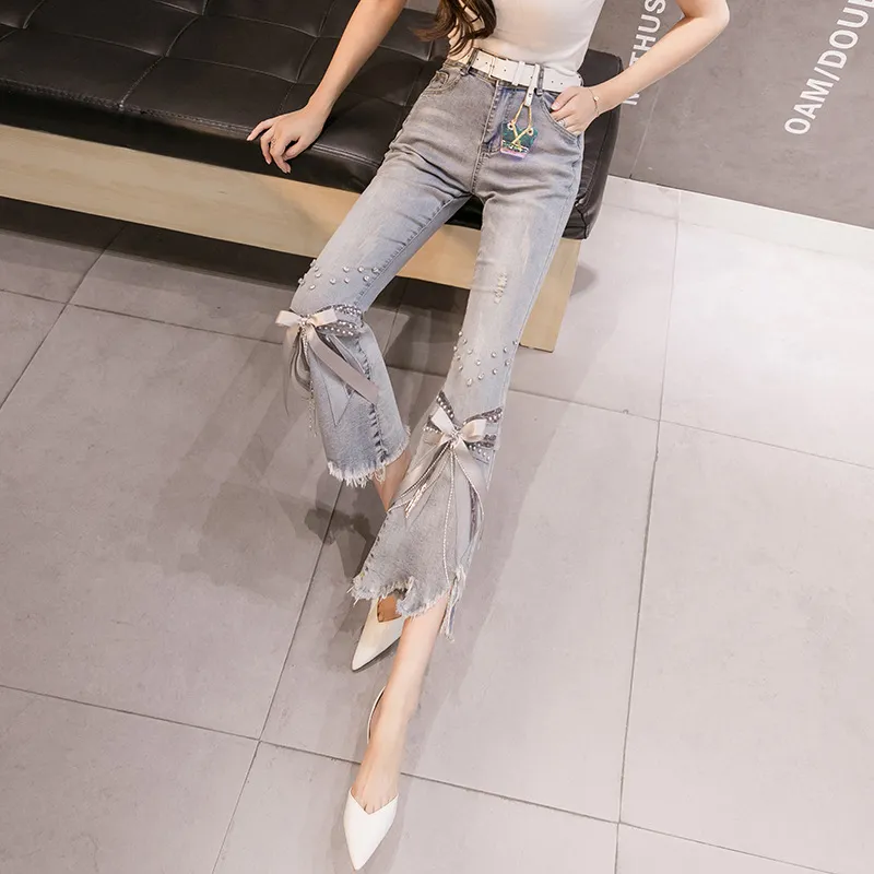 Mu Qingqing Jeans Women's Blue-3