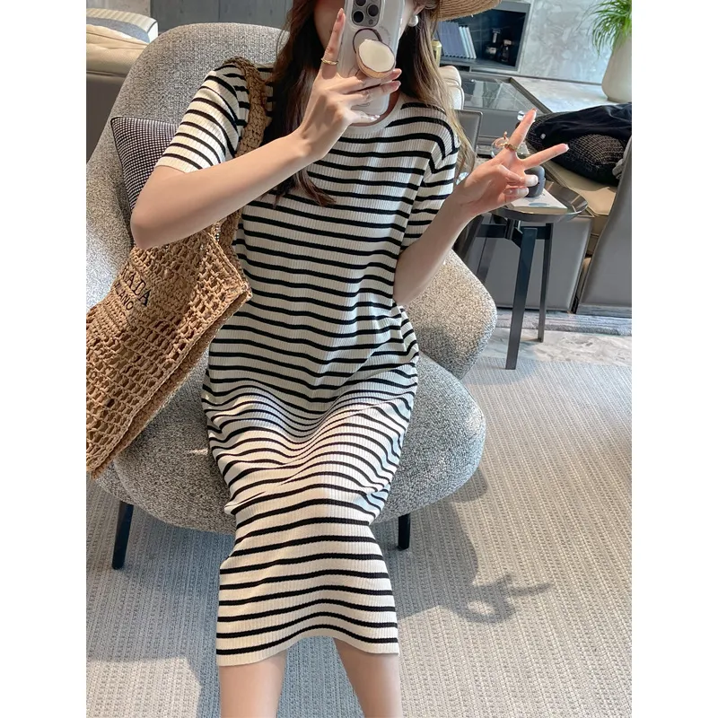 Mu Qingqing Short Sleeved Dress Women's-2