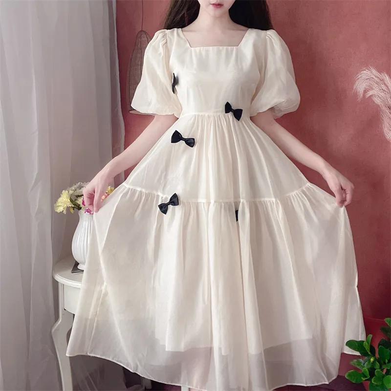 Mu Qingqing Short Sleeved Dress Women's-1