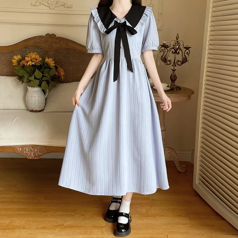 Mu Qingqing Short Sleeved Dress Women's-2