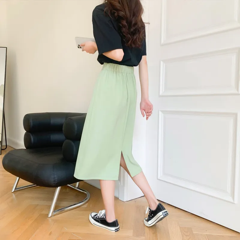 Mu Qingqing Casual Long Skirt Women's-8