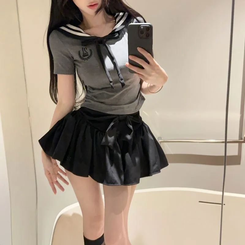 Mu Qingqing Two Piece Skirt Sets Women's-3