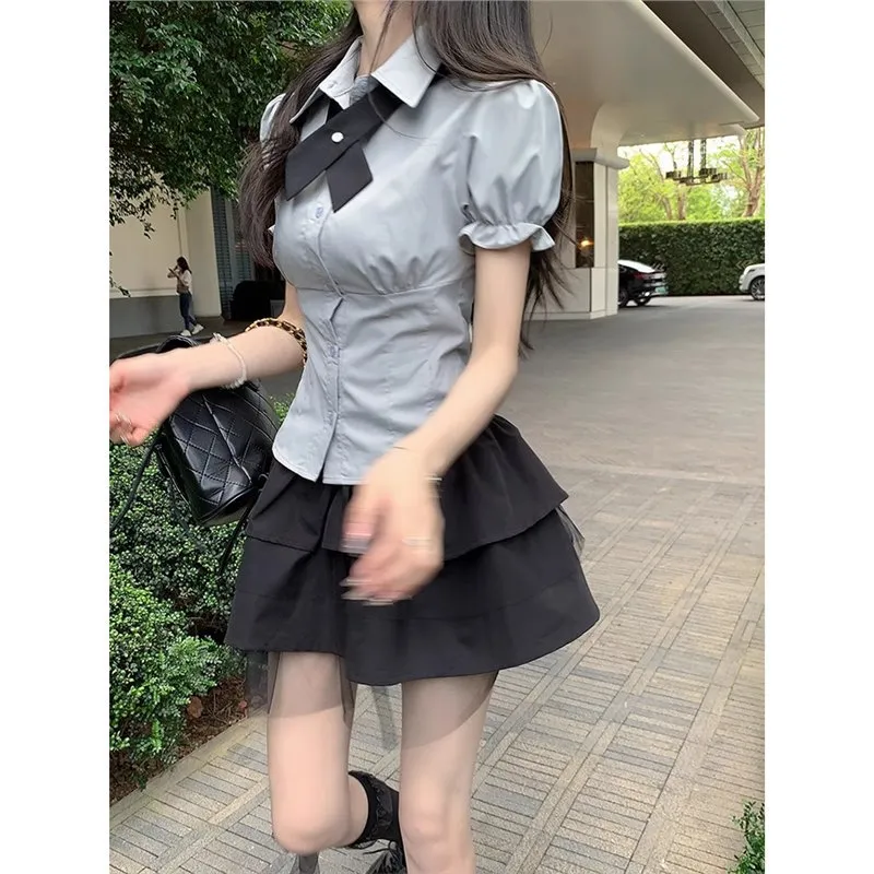 Mu Qingqing Two Piece Skirt Sets Women's-2