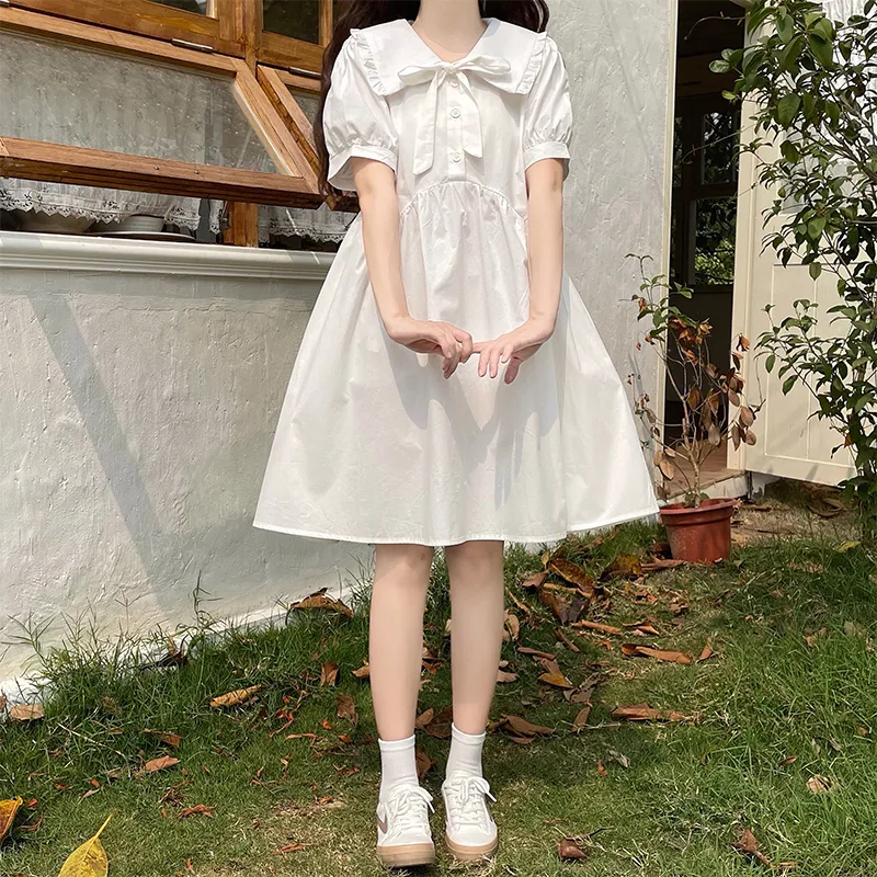 Mu Qingqing Short Sleeved Dress Women's-1