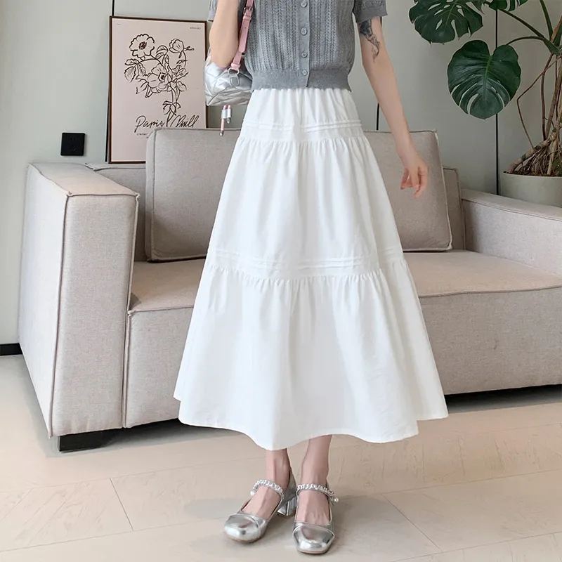 Mu Qingqing Casual Long Skirt Women's-2