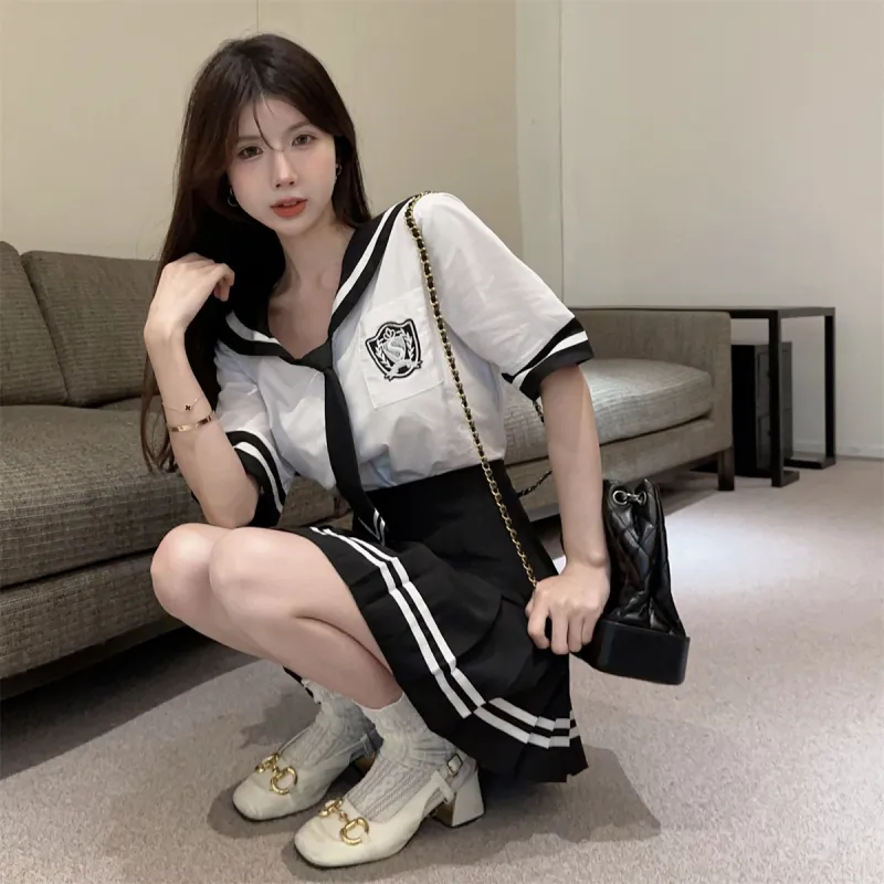 Mu Qingqing Two Piece Skirt Sets Women's-4