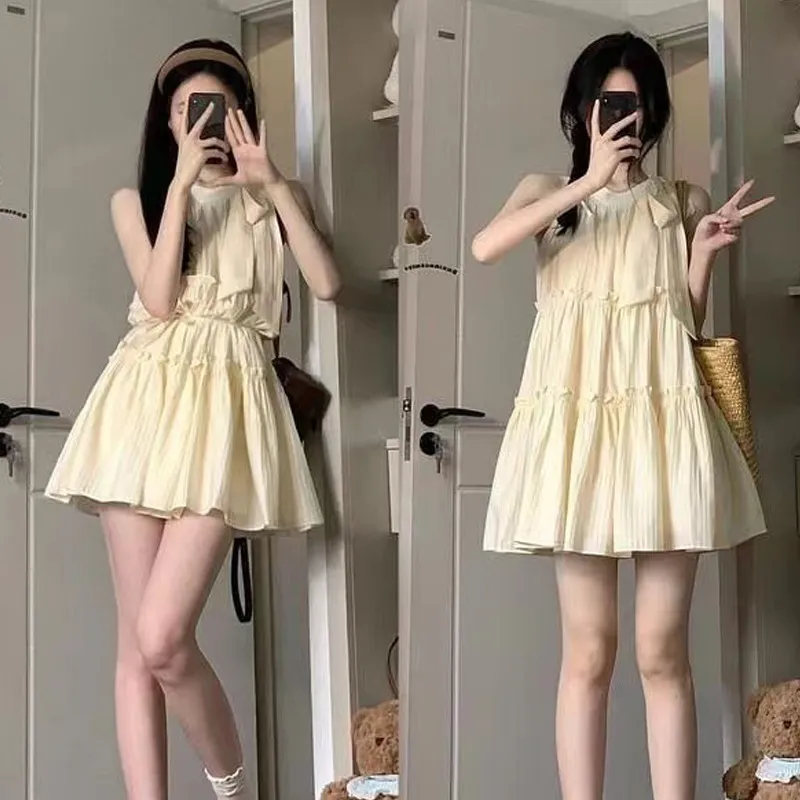 Mu Qingqing Short Sleeved Dress Women's-2