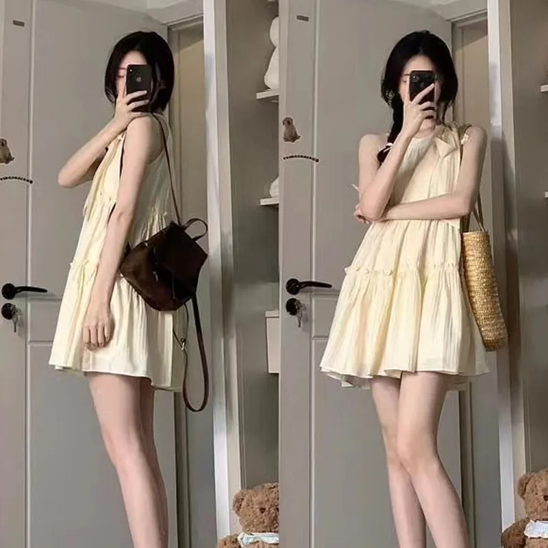 Mu Qingqing Short Sleeved Dress Women's-3