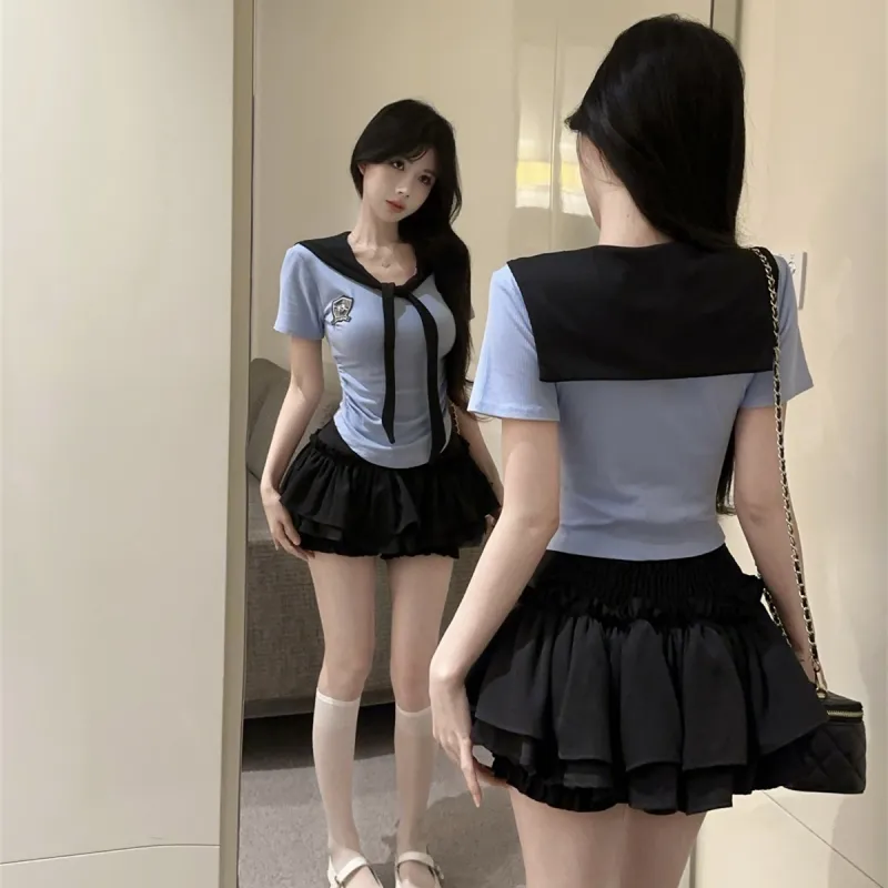 Mu Qingqing Two Piece Skirt Sets Women's-2
