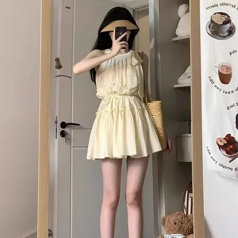Mu Qingqing Short Sleeved Dress Women's-4
