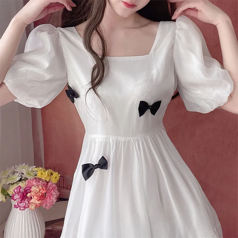 Mu Qingqing Short Sleeved Dress Women's-3