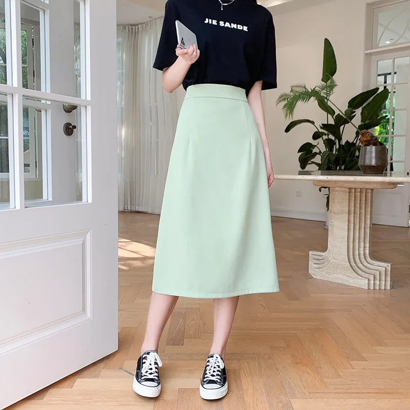 Mu Qingqing Casual Long Skirt Women's-9