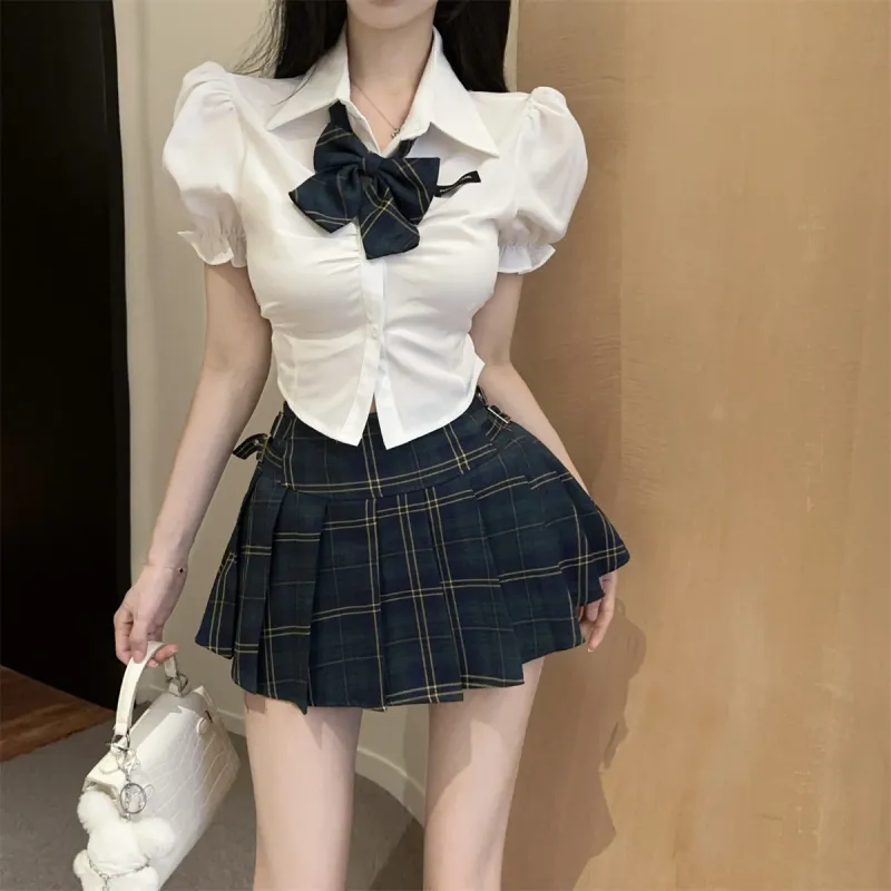 Mu Qingqing Two Piece Skirt Sets Women's-2