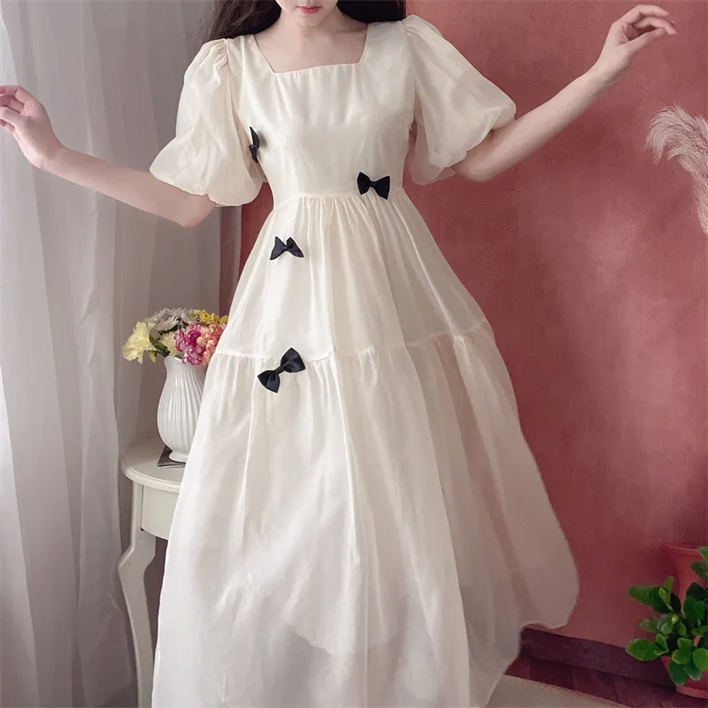 Mu Qingqing Short Sleeved Dress Women's-2
