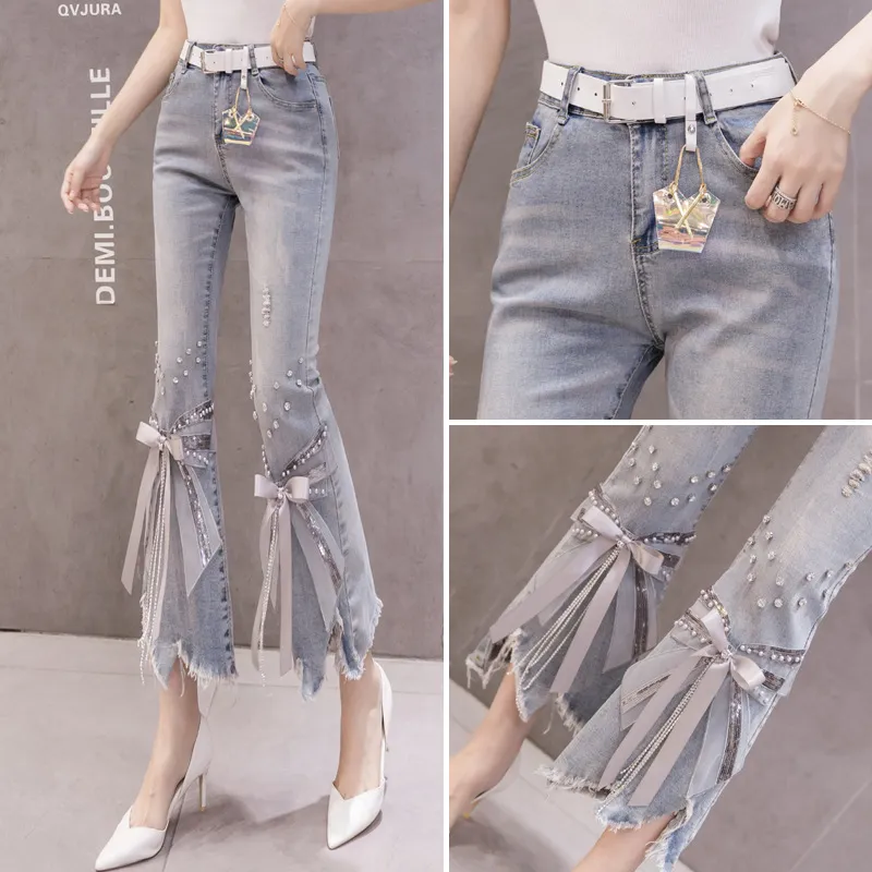 Mu Qingqing Jeans Women's Blue-4