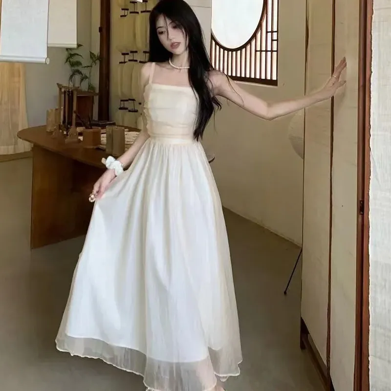 Mu Qingqing Slip Dresses Women's-4