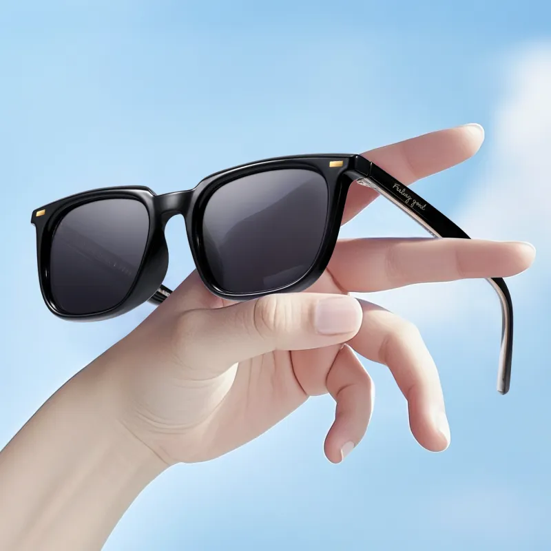 Disney TR90 Square Sunglasses Unisex Black-3
