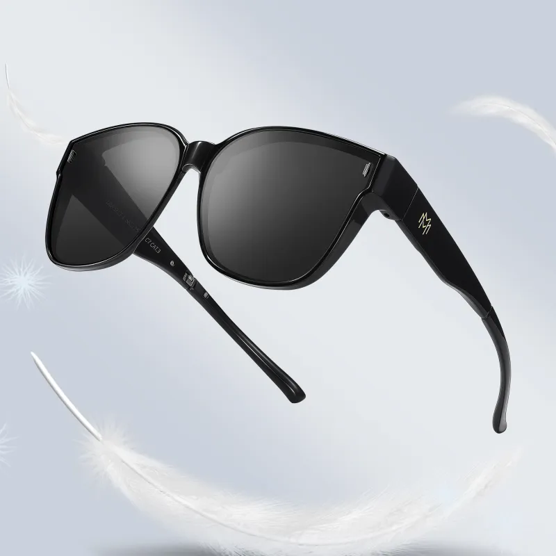 Disney TR90 Square Sunglasses Unisex Black-4