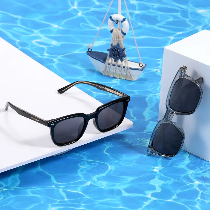 Disney TR90 Square Sunglasses Unisex Black-2
