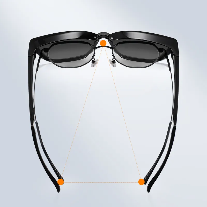 Disney TR90 Square Sunglasses Unisex Black-5