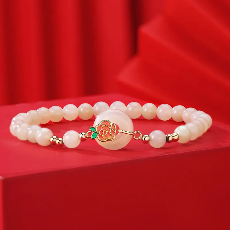 WEITIANXUAN Hetian Jade Bracelets White Jade/Pale Greenish White Jade Unisex-2