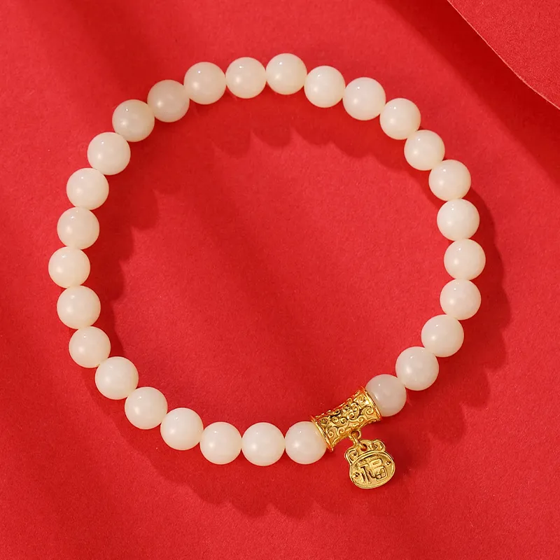WEITIANXUAN Hetian Jade White Jade/Pale Greenish-White Jade Unisex-3