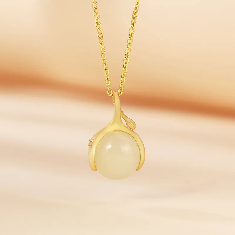 WEITIANXUAN Hetian Jade White Jade/Pale Greenish White Jade Unisex-2