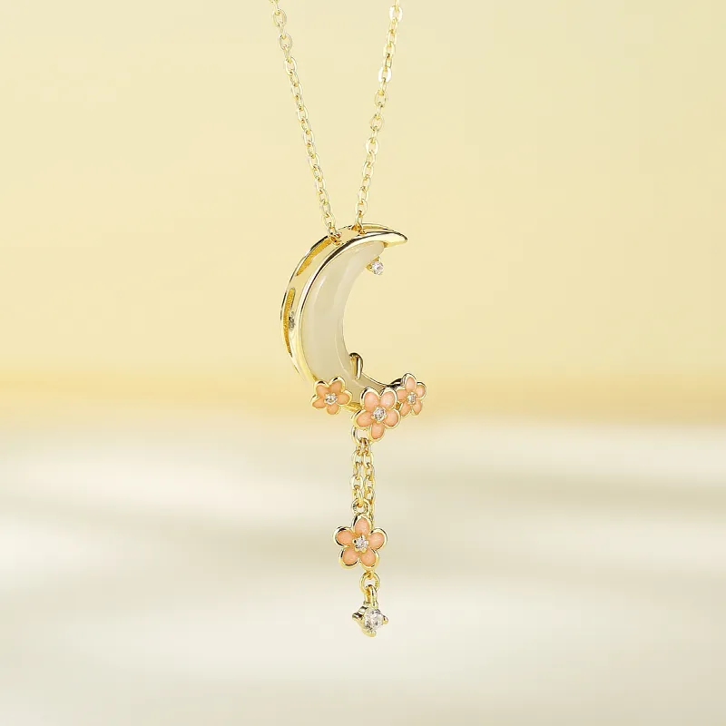 WEITIANXUAN Hetian Jade Necklaces White Jade/Pale Greenish White Jade Unisex-2