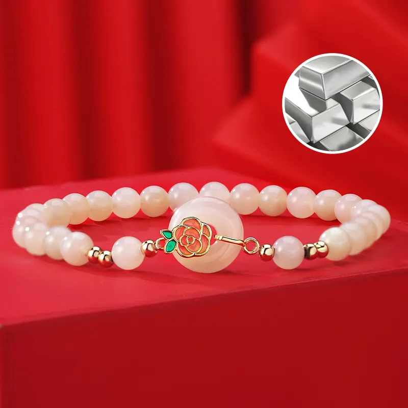 WEITIANXUAN Hetian Jade Bracelets White Jade/Pale Greenish White Jade Unisex-4