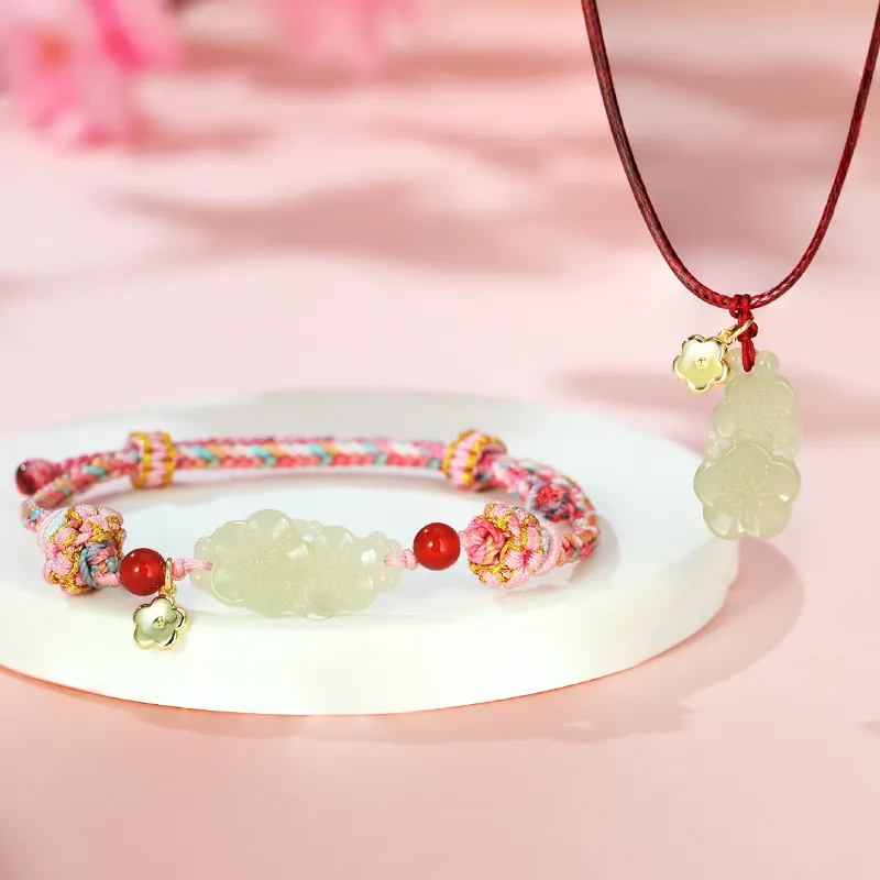 WEITIANXUAN Hetian Jade White Jade/Pale Greenish White Jade Unisex-4