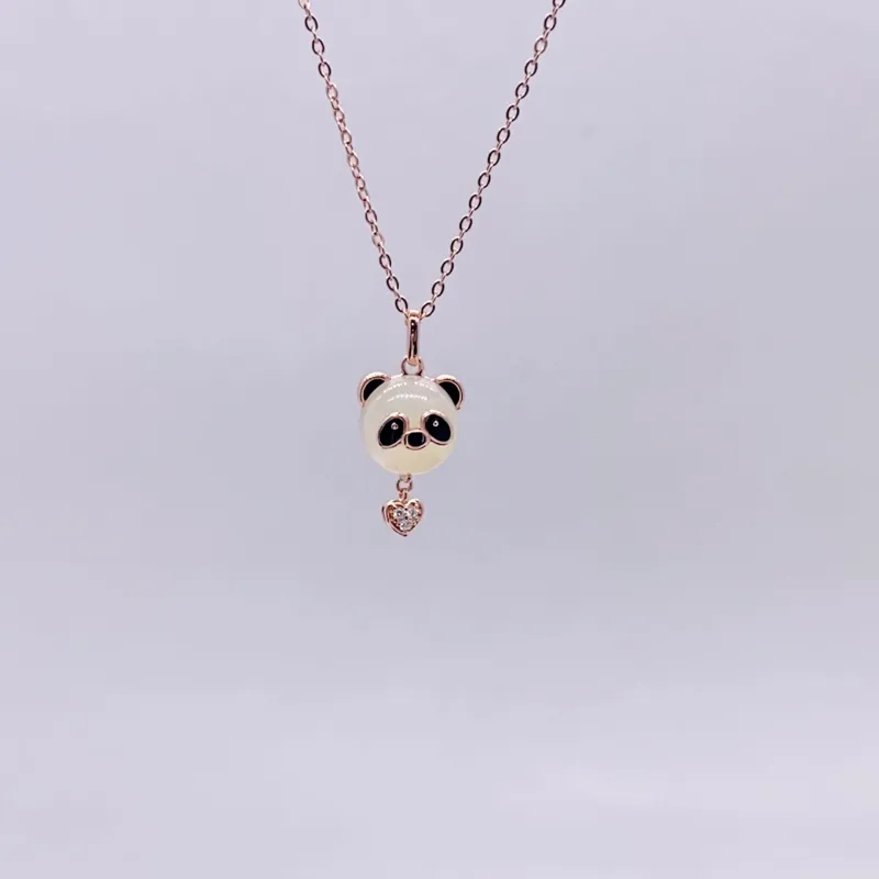 WEITIANXUAN Hetian Jade Necklaces White Jade/Pale Greenish White Jade Unisex-1