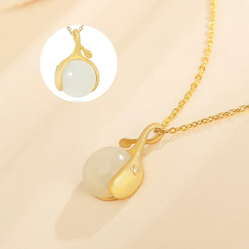 WEITIANXUAN Hetian Jade White Jade/Pale Greenish White Jade Unisex-5