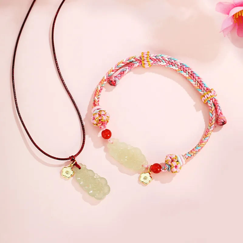 WEITIANXUAN Hetian Jade White Jade/Pale Greenish White Jade Unisex-3