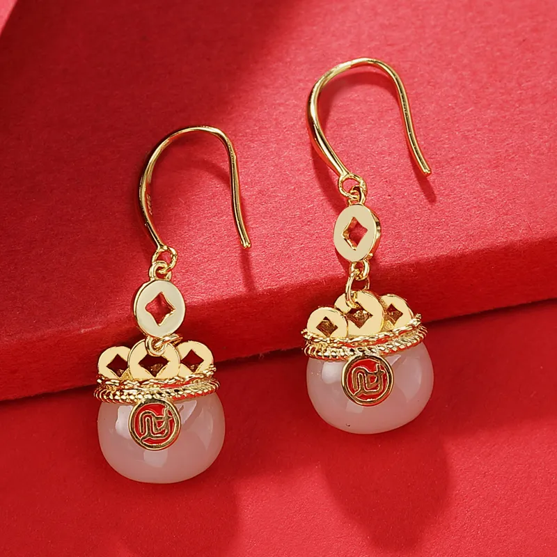 WEITIANXUAN Hetian Jade White Jade/Pale Greenish White Jade Women's-2