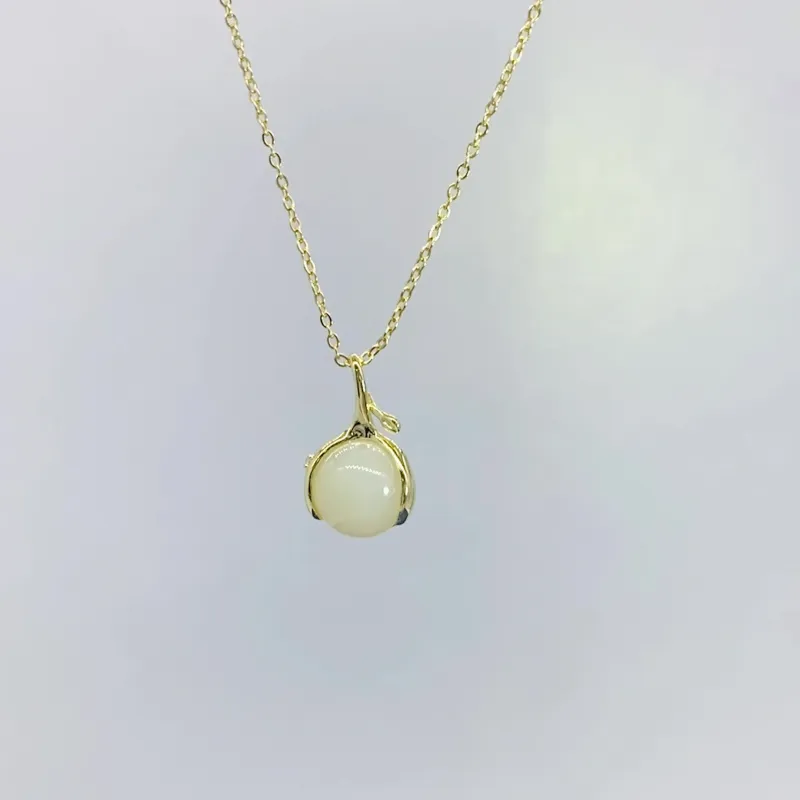 WEITIANXUAN Hetian Jade White Jade/Pale Greenish White Jade Unisex-1