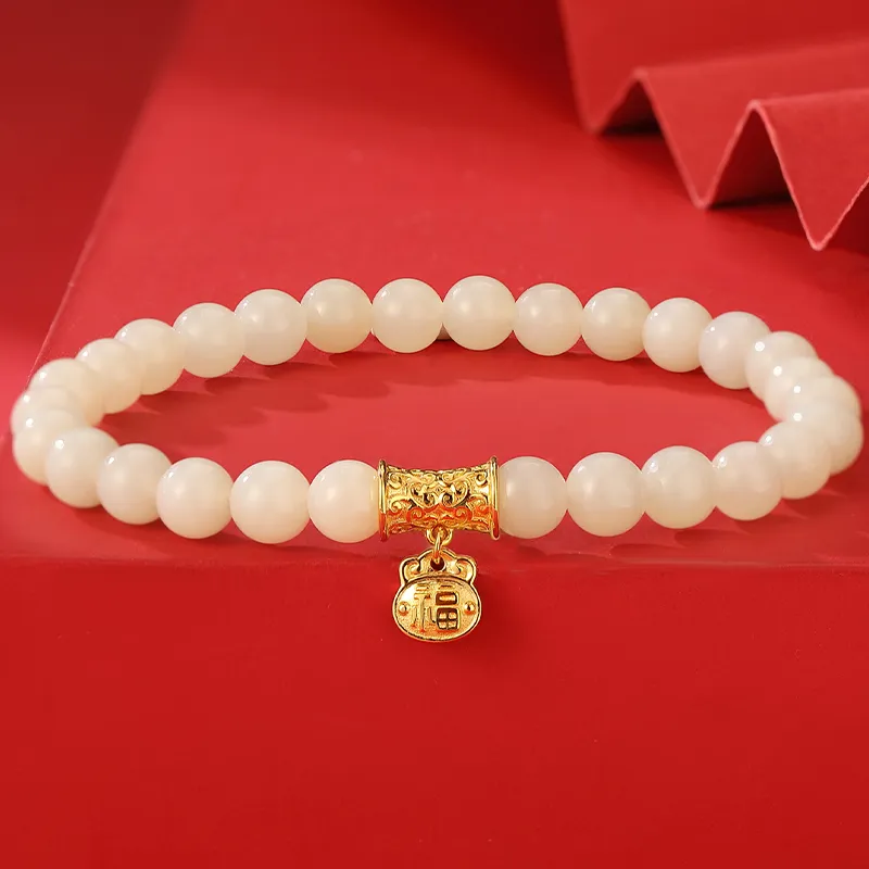 WEITIANXUAN Hetian Jade White Jade/Pale Greenish-White Jade Unisex-2