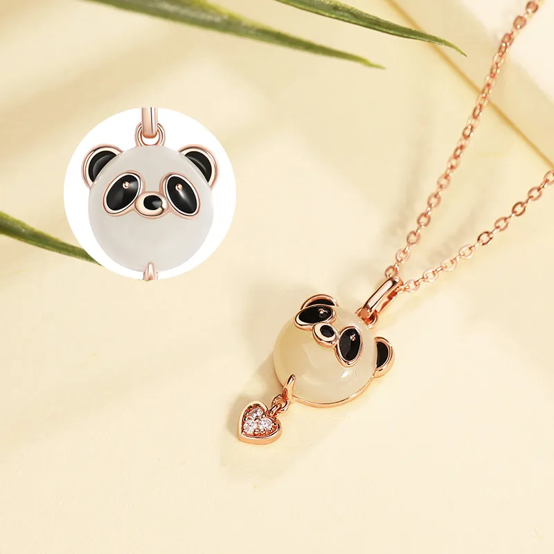 WEITIANXUAN Hetian Jade Necklaces White Jade/Pale Greenish White Jade Unisex-5