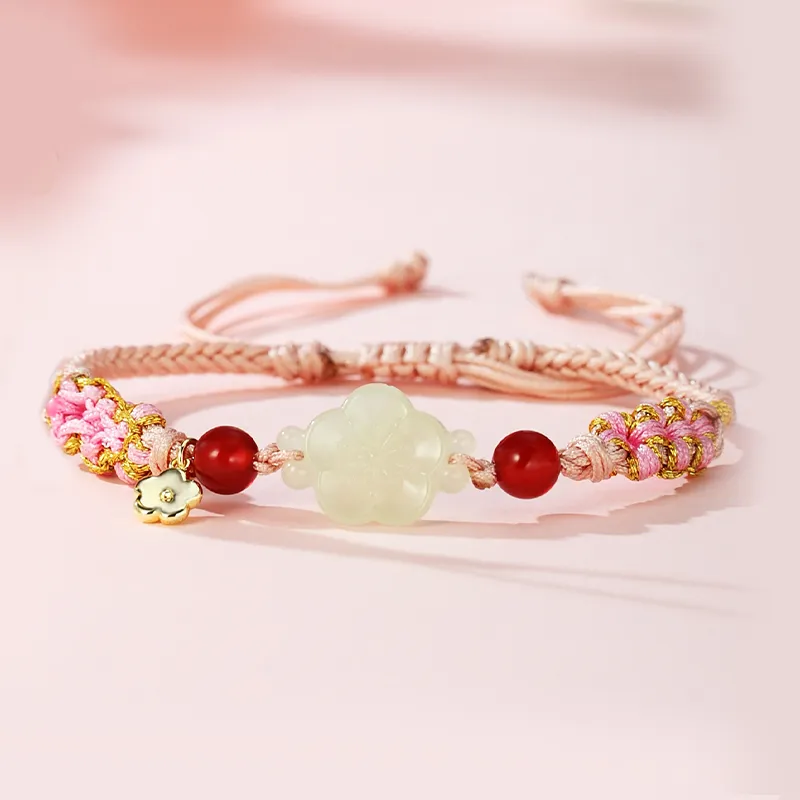 WEITIANXUAN Hetian Jade Bracelets White Jade/Pale Greenish White Jade Women's-1
