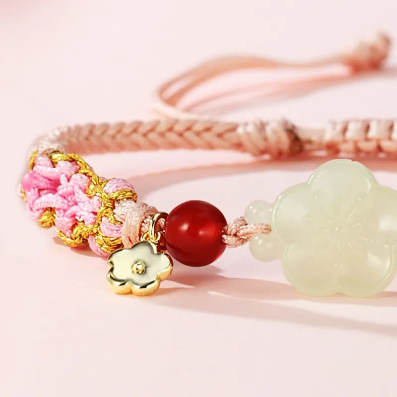 WEITIANXUAN Hetian Jade Bracelets White Jade/Pale Greenish White Jade Women's-3