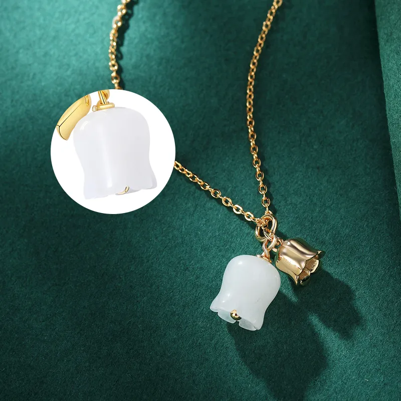 WEITIANXUAN Hetian Jade Necklaces White Jade/Pale Greenish White Jade Unisex-5