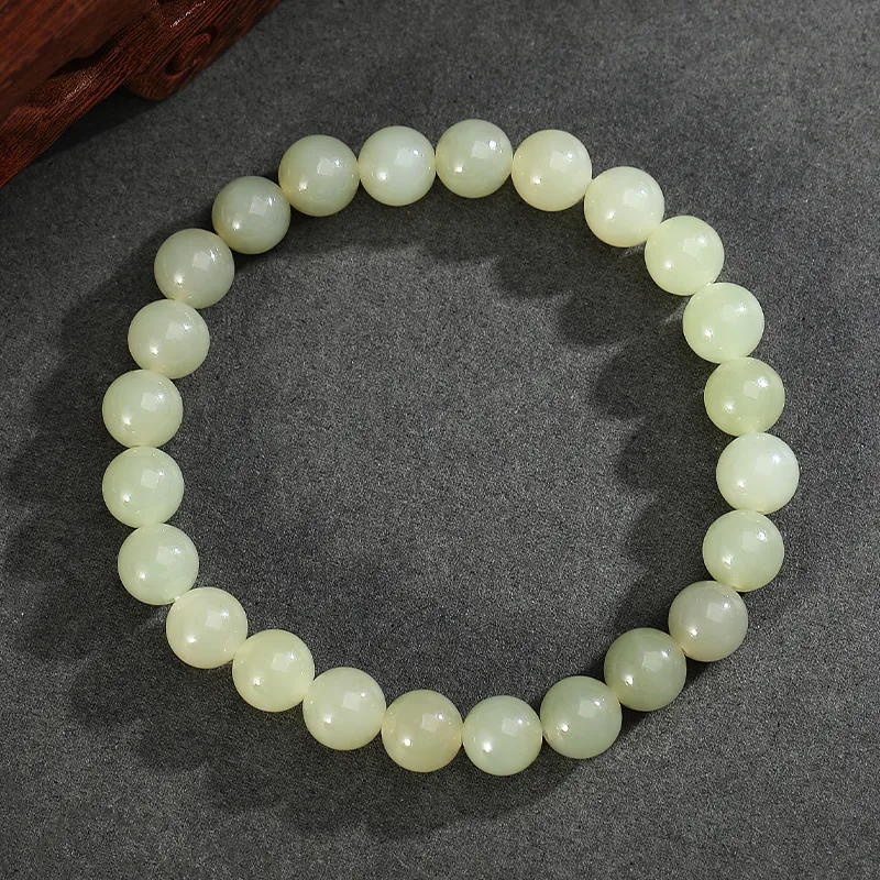 WEITIANXUAN Hetian Jade Bracelets White Jade/Pale Greenish White Jade Women's-5
