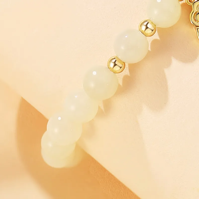 WEITIANXUAN Hetian Jade Bracelets White Jade/Pale Greenish White Jade Women's-6